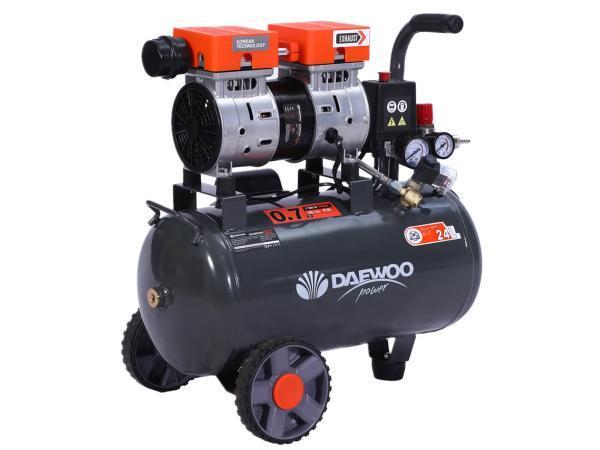 Veiling - Daewoo luchtcompressor olievrij 24L, Bricolage & Construction, Compresseurs