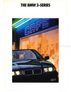 1991 BMW 3 SERIE BROCHURE ENGELS, Livres, Autos | Brochures & Magazines, Ophalen of Verzenden