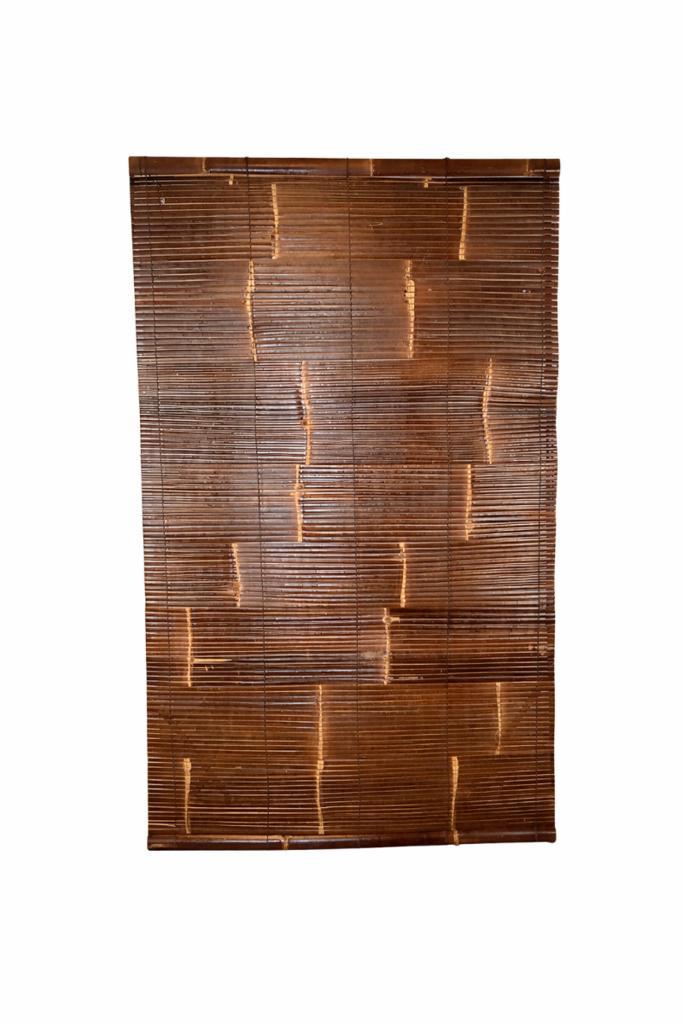 Rolgordijn bamboe zwart 100 x 200 cm, Huis en Inrichting, Stoffering | Gordijnen en Lamellen, Verzenden