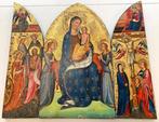 Italiaanse school (XX) - Triptychon - Maria mit Kind, Engeln