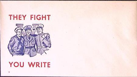 Amerikaanse envelop WWII (lijst optie), Verzamelen, Militaria | Tweede Wereldoorlog, Foto of Poster, Verzenden