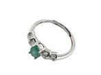Zonder Minimumprijs - Ring Zilver - 0.49ct. tw. Smaragd, Nieuw