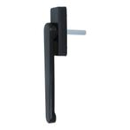 ODShop vlakke draaikiepgarnituur aluminium zwart, Nieuw, Overige materialen, Klink of Kruk