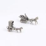 J. Weeda & Argentor - Rijtuigen - Miniatuur figuur (2) -, Antiek en Kunst