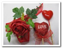 foam roos Elegant 5 cm. Rood / stuk foam roos Eleg