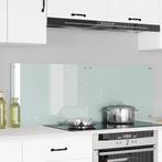 vidaXL Keuken Spatscherm Wit 70 x 50 cm gehard glas, Antiek en Kunst, Verzenden