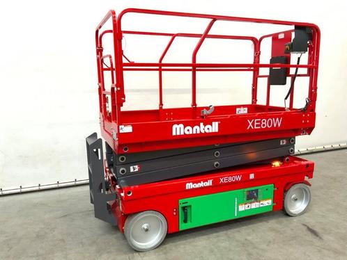 Veiling: Schaarlift Mantall XE80W Elektrisch 8m Nieuw, Zakelijke goederen, Machines en Bouw | Liften, Steigers en Ladders, Ophalen