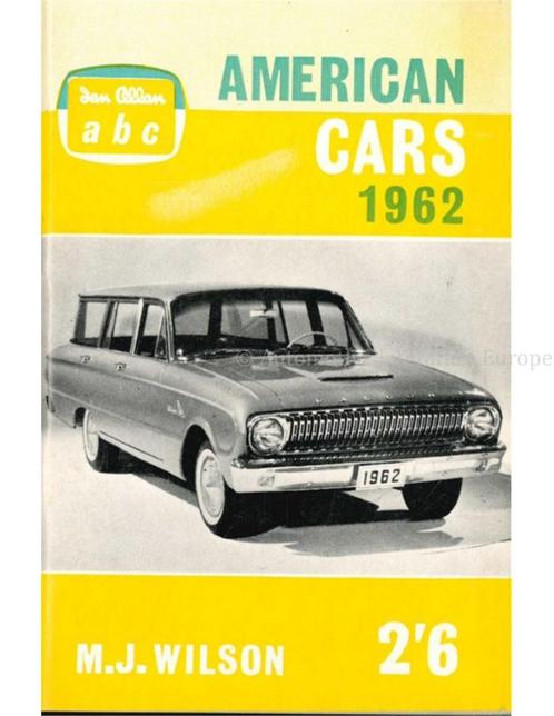 AMERICAN CARS 1962, Livres, Autos | Livres