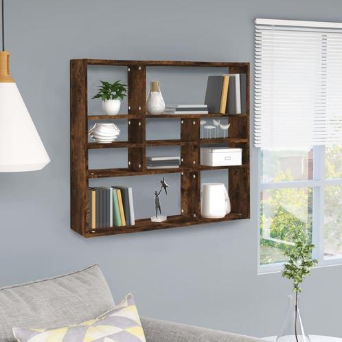 vidaXL Wandschap 90x16x78 cm bewerkt hout gerookt, Huis en Inrichting, Kasten | Wandmeubels, Nieuw, Verzenden