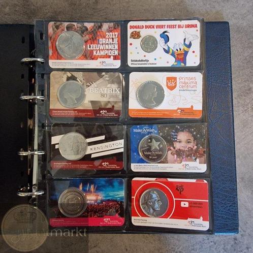 Pays-Bas. Penningen in Coincard 2017 t/m 2024 BU (35, Postzegels en Munten, Munten | Nederland
