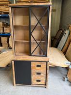Novelle vitrine, mangohout (nieuw, A-keuze), Huis en Inrichting, Kasten | Vitrinekasten, Nieuw, Glas