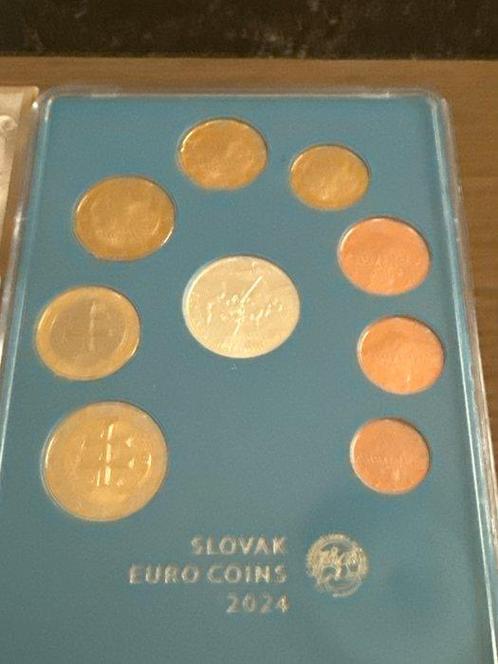 Slowakije. Proof Set 2024 inclusief zilveren penning (Zonder, Postzegels en Munten, Munten | Europa | Euromunten