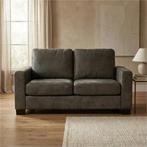 Leren bank Energy - 2 zits - Kenia Antracite (grijs) -, Huis en Inrichting, 150 tot 200 cm, Nieuw, Ophalen of Verzenden, Modern