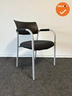 Dauphin vergaderstoel - Antraciet gemêleerde zitting - grij, Vergader- of Presentatieruimte, Ophalen of Verzenden, Gebruikt, Stoel