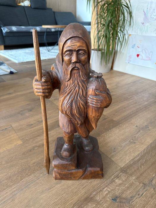 sculptuur, Rübenzahl - 58 cm - Hout - 1980, Antiquités & Art, Curiosités & Brocante