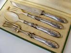 French 800 Silver Carving Serving Set - Saladebestek - Bazin