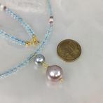 Halsketting - 18 karaat Geel goud Parel - Parel - Tah. Fwp, Handtassen en Accessoires, Kettingen, Nieuw