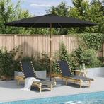 vidaXL Parasol met houten paal 350 cm antraciet, Tuin en Terras, Verzenden, Nieuw