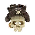 Aquarium decoratie /Piraten schedel met hoed As-217, Dieren en Toebehoren, Verzenden, Nieuw