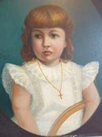 a.v. gusier  ( 1891 -   franse school - portret jong meisje