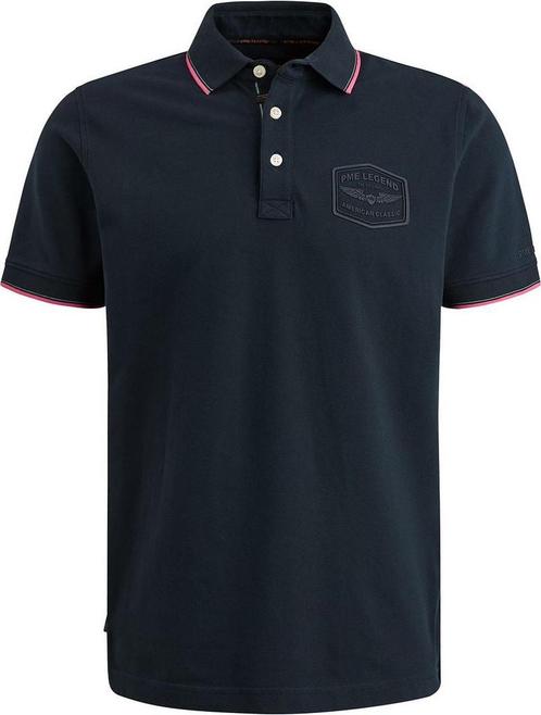 PME Legend Pique Polo Navy maat Maat 46 (S) of kleiner Heren, Kleding | Heren, Polo's, Blauw, Nieuw, Maat 46 (S) of kleiner, Verzenden