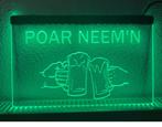 Poar neemn bier neon bord lamp verlichting reclame lichtbak, Nieuw, Verzenden