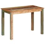 vidaXL Table de salle à manger 110x55x76cm Bois massif, Verzenden, Neuf