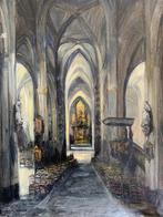 Fernand Maillaud (1862-1945) - Intérieur église Saint-Julien