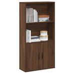 vidaXL Boekenkast 60x24x120 cm bewerkt hout bruin, Huis en Inrichting, Kasten | Boekenkasten, Verzenden, Nieuw