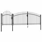 vidaXL Poort 1,5x4 m staal zwart, Tuin en Terras, Verzenden, Nieuw