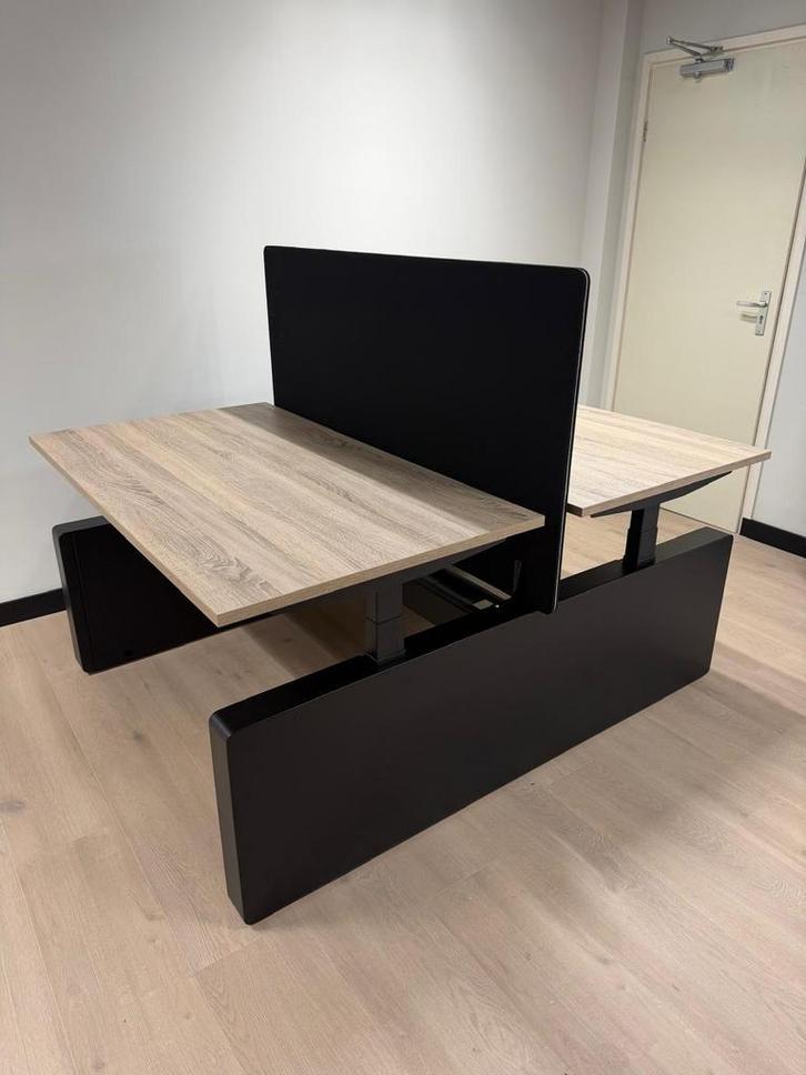 Zit Sta Duo Bureau - Duo Werkplek - Elektrisch Verstelbaar, Huis en Inrichting, Bureaus, Stabureau, Nieuw, Elektrisch, In hoogte verstelbaar