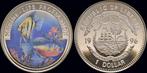 Liberia 1 dollar 1996- Marine-life protection koper-nikkel, Postzegels en Munten, Munten | Amerika, Verzenden