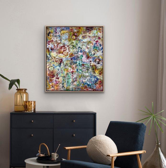 VILLAFUERTE - As Above, So Below / XL, Antiquités & Art, Art | Peinture | Moderne