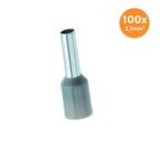 Adereindhuls Geïsoleerd 2,5mm² Grijs 100 stuks, Auto-onderdelen, Ophalen of Verzenden, Nieuw