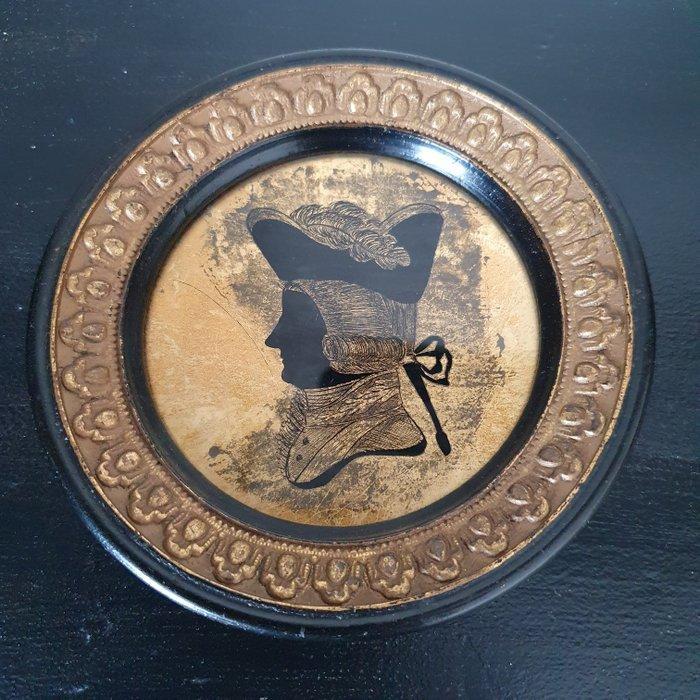 Antique French Portrait - Miniature Silhouettes, Antiek en Kunst, Antiek | Glaswerk en Kristal