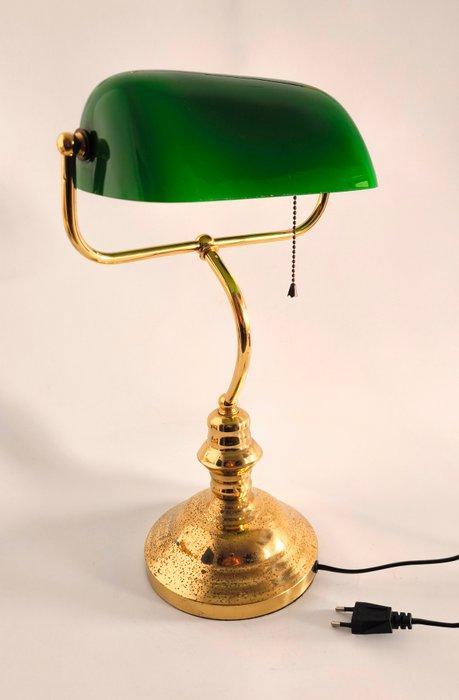 Tafellamp - Glas - Banker´s Lamp Art Deco, Antiek en Kunst, Curiosa en Brocante