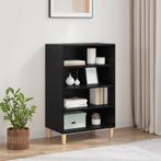 vidaXL Dressoir met plank Zwart eiken 57 x 35 x 90 cm, Verzenden, Nieuw