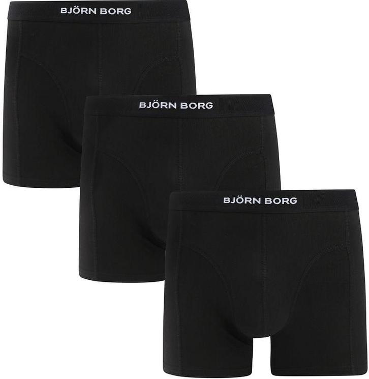 Bjorn Borg Organic Cotton Boxers 3Pack Zwart maat S Heren, Kleding | Heren, Ondergoed, Zwart, Boxer, Verzenden