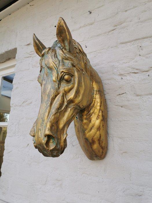 Beeldje - Horse head - Composiet, Antiek en Kunst, Curiosa en Brocante