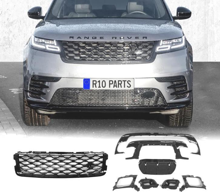 KIT GRILLES + DIFFUSEUR POUR RANGE ROVER VELAR 17- LOOK DYNA, Autos : Pièces & Accessoires, Carrosserie & Tôlerie, Envoi