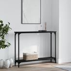 vidaXL Wandtafel 100x22,5x75 cm bewerkt hout zwart, Huis en Inrichting, Tafels | Bijzettafels, Verzenden, Nieuw