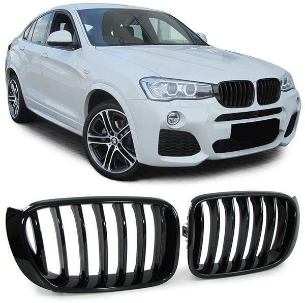 Glans Zwarte Nieren (Grillen) BMW X3 F25 LCI X4 F26 B2377, Auto-onderdelen, Carrosserie, Nieuw, BMW, Voor, Links, Rechts