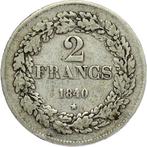 België. Leopold I. 2 Francs 1840 - position A - inclining to, Postzegels en Munten