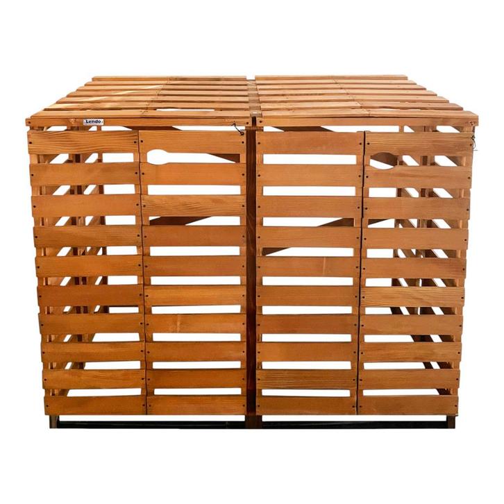 Lendo Online Kliko Ombouw Dubbel 143x80x118 cm Hout Bruin, Jardin & Terrasse, Jardin & Terrasse Autre, Envoi