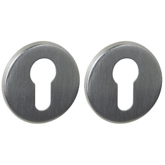 Intersteel cilinderrozetten verdekt ø52x6mm rvs, Doe-het-zelf en Bouw, Raamkozijnen en Schuifdeuren, Ophalen of Verzenden