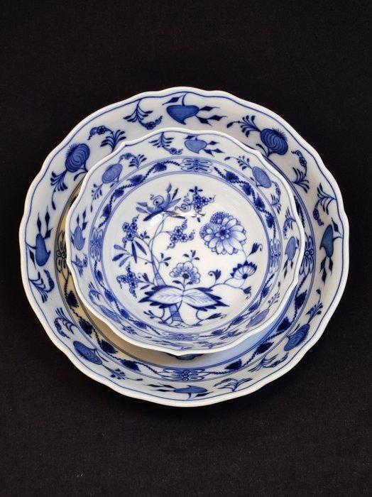 Meissen - Kom (2) - 2er Set antike runde Schüsseln Ø 22,0 cm, Antiek en Kunst, Antiek | Glaswerk en Kristal