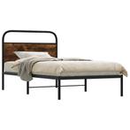 vidaXL Bedframe zonder matras bewerkt hout gerookt eiken, Verzenden, Nieuw