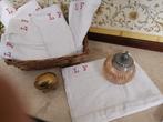 Exquisite French Napoleon III Pattern-Woven Cotton/Linen, Antiek en Kunst