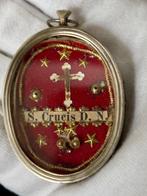 Reliekhouder - Glas, Legering - 1850-1900 - Ware Kruis van