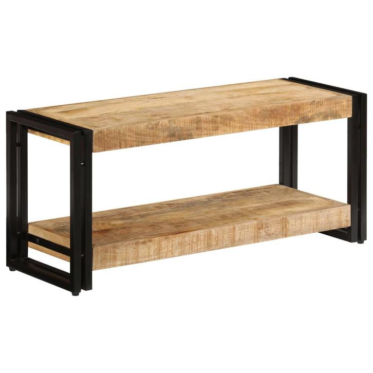 vidaXL Tv-meubel 90x30x40 cm massief mangohout, Huis en Inrichting, Kasten |Televisiemeubels, Nieuw, Verzenden